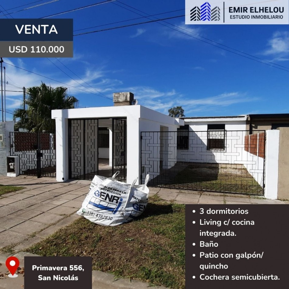 Foto Casa en Venta en San Nicolas de los Arroyos, Buenos Aires - U$D 110.000 - pix120370939 - BienesOnLine