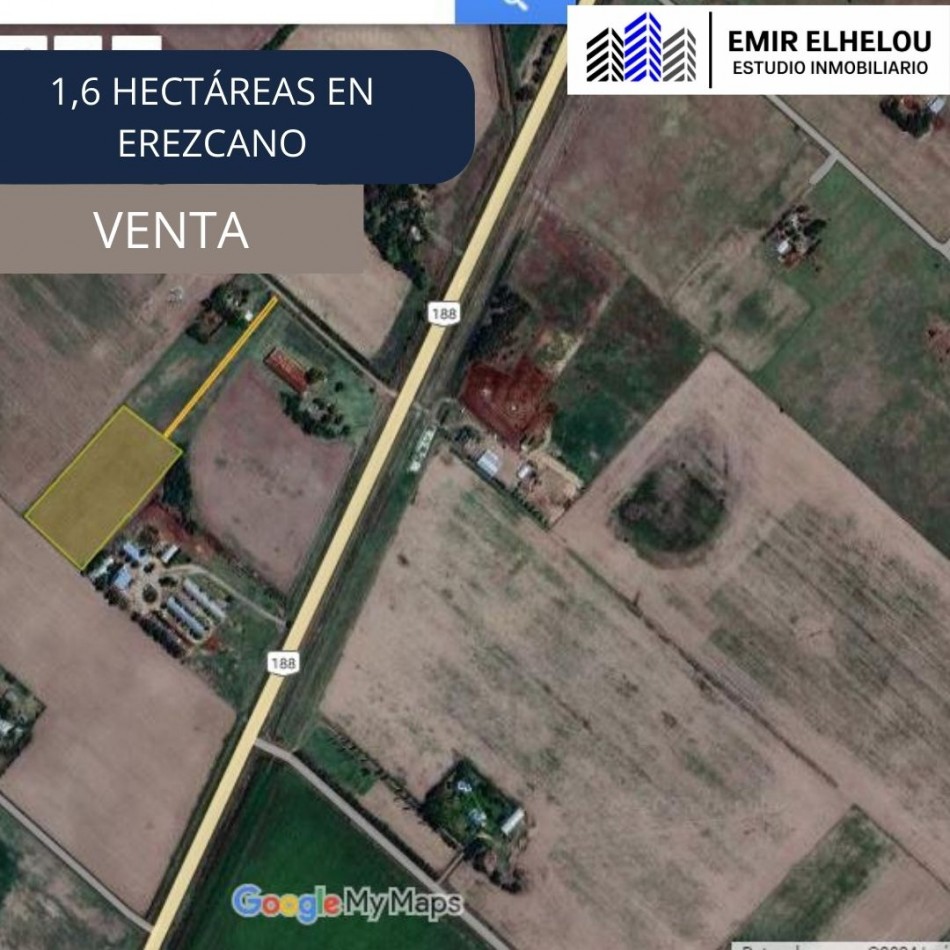 Campo de 1,6 Hectareas en Erezcano (San Nicolas)