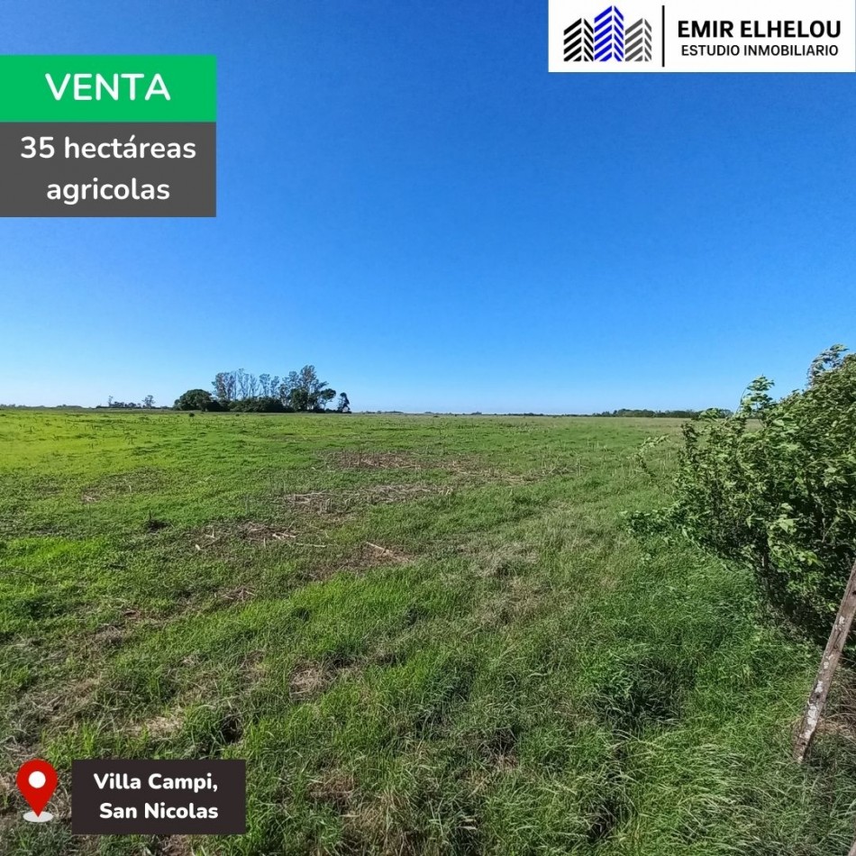 Campo de 35 hectareas agricolas en Villa Campi