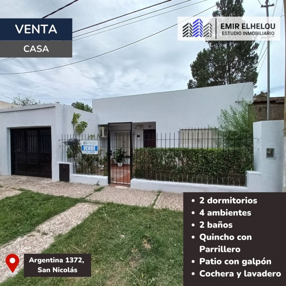 Casa de 2 dormitorios y dependencias en Barrio 9 de Julio