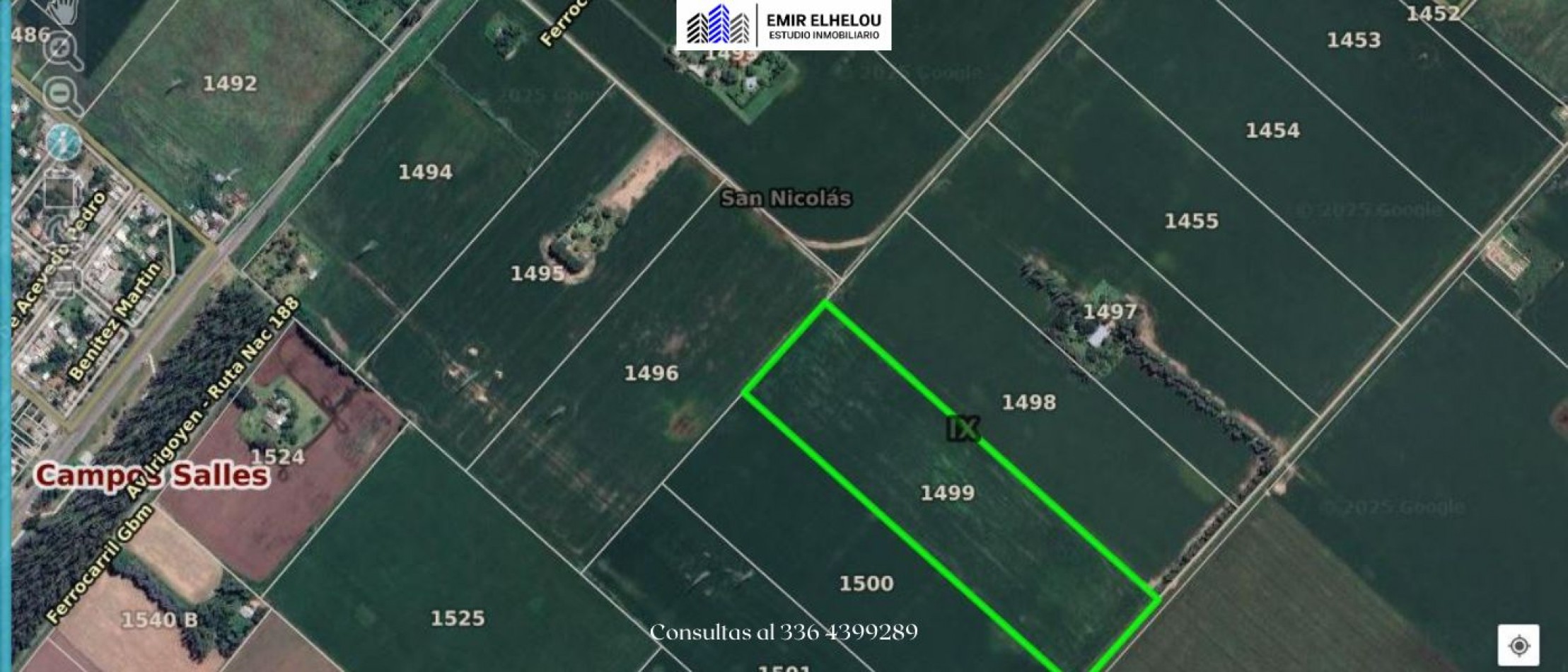 Campo agricola de 10,5 en Campos Salles
