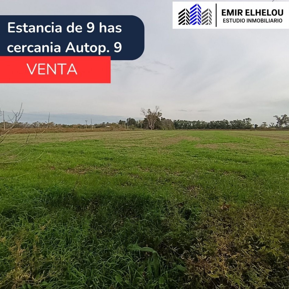 Campo de 9 hectareas en San Nicolas