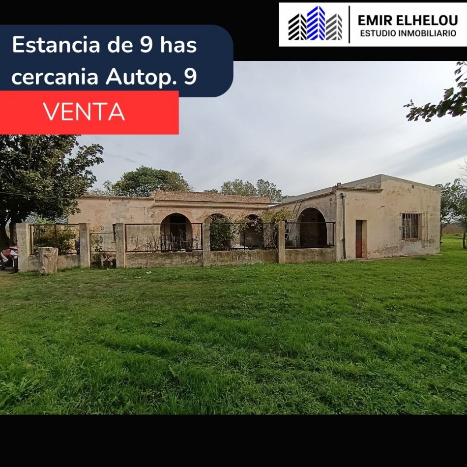 Campo de 9 hectareas en San Nicolas