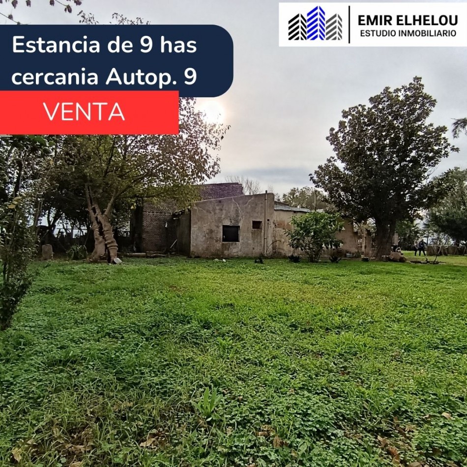Campo de 9 hectareas en San Nicolas