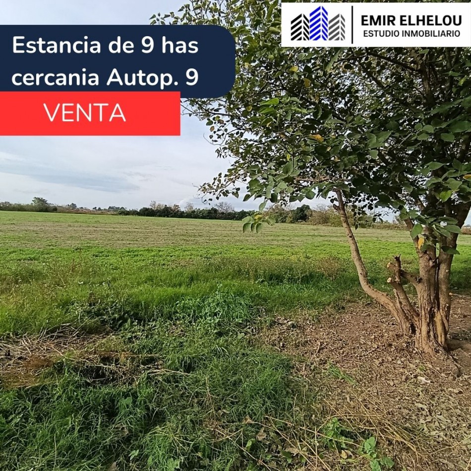 Campo de 9 hectareas en San Nicolas