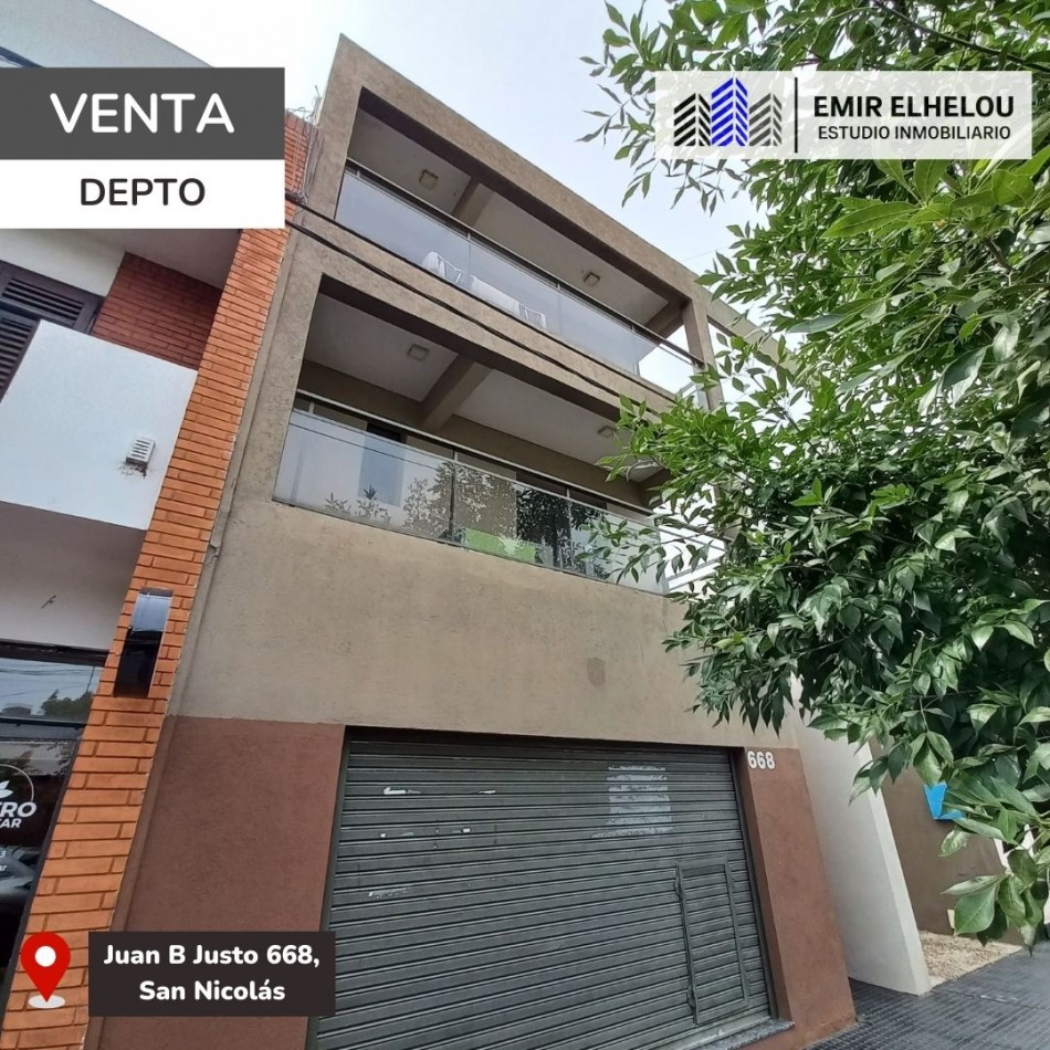 Depto. de 1 dormitorio y cochera en Juan B Justo 668