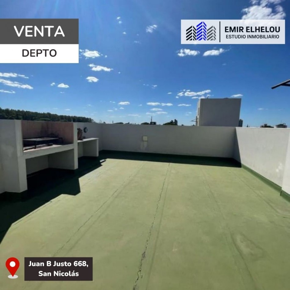Depto. de 1 dormitorio y cochera en Juan B Justo 668
