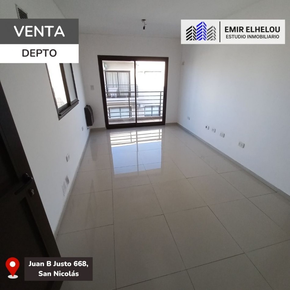Depto. de 1 dormitorio y cochera en Juan B Justo 668