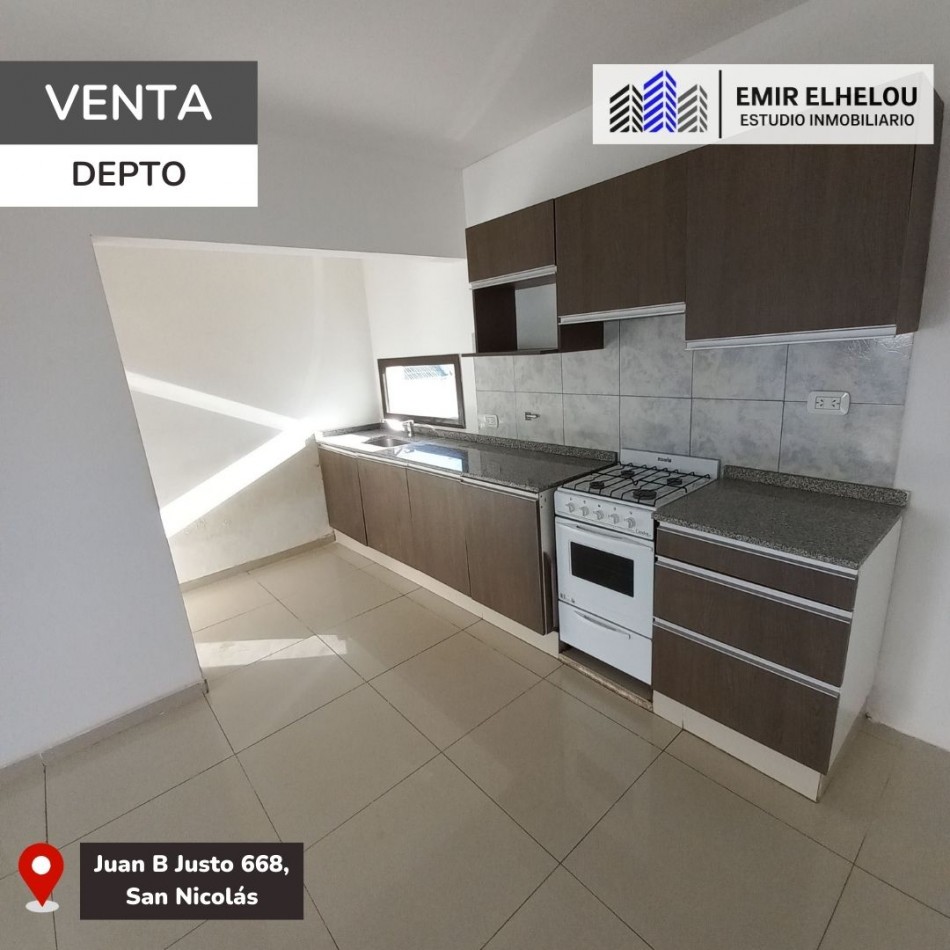 Depto. de 1 dormitorio y cochera en Juan B Justo 668