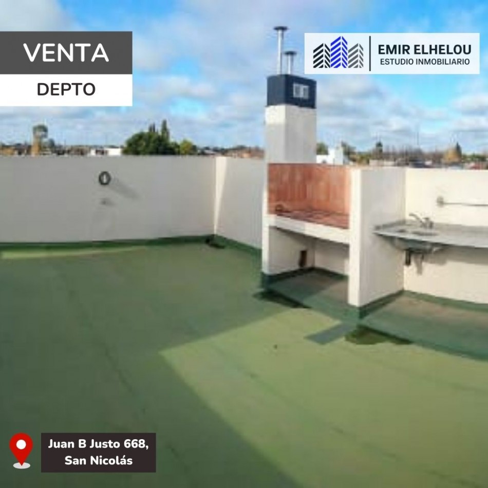 Depto. de 1 dormitorio y cochera en Juan B Justo 668