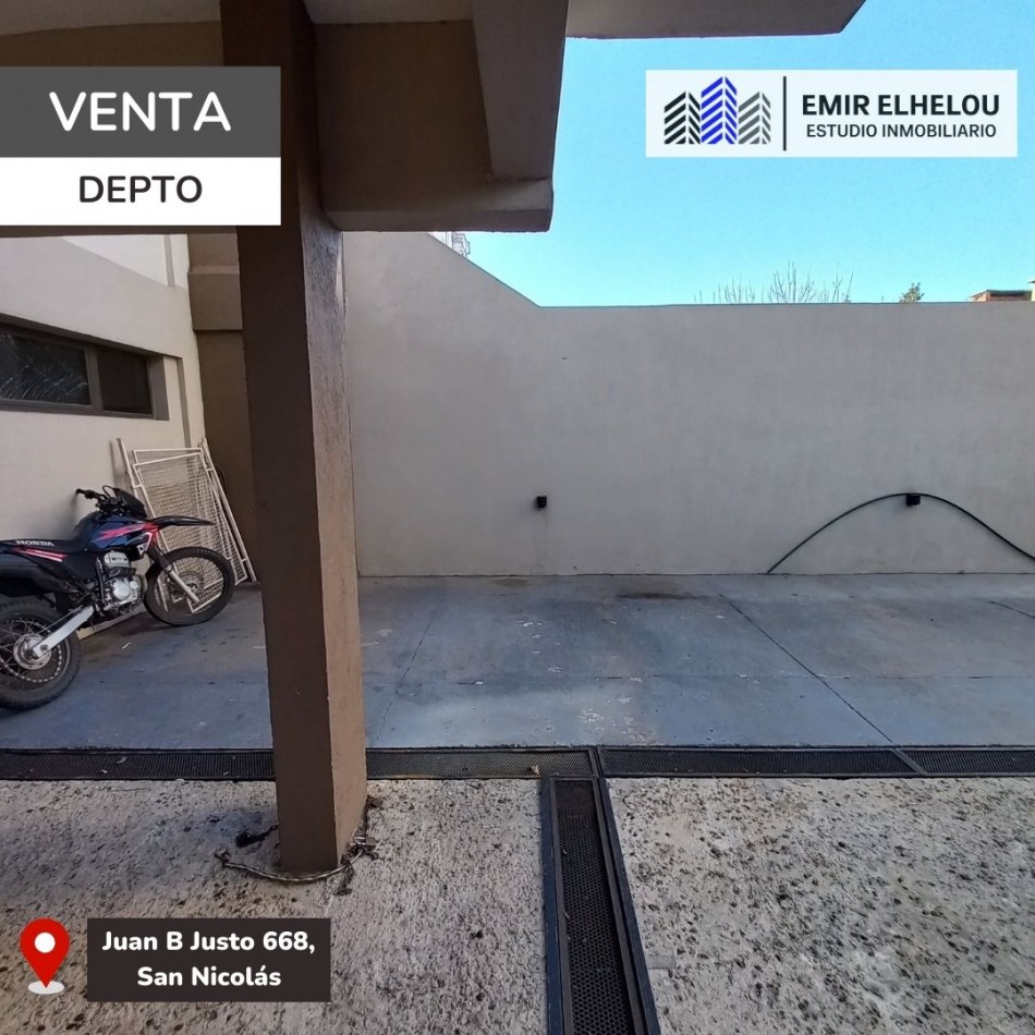 Depto. de 1 dormitorio y cochera en Juan B Justo 668