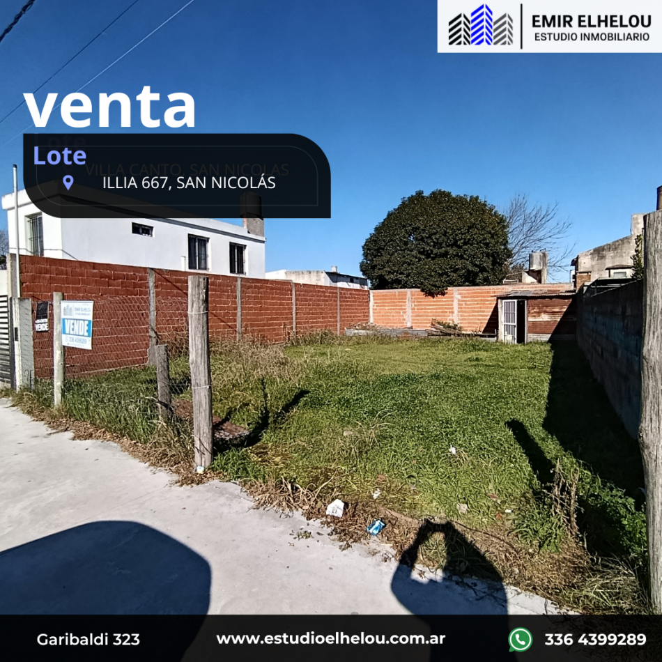 Excelente Lote ubicado en Presidente Illia 667