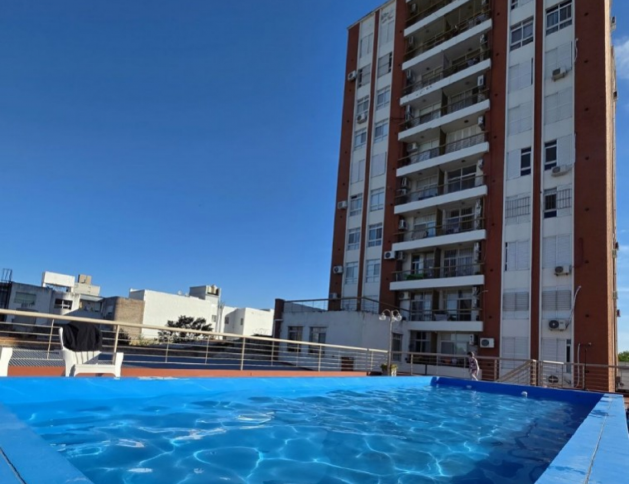 Departamento de 2 dormitorios con cochera y amenities en centro de San Nicolas