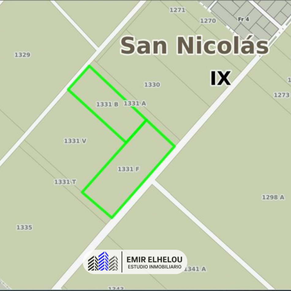 Campo de 9 hectareas en San Nicolas