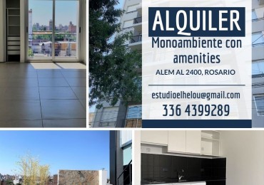 Monoambiente con amenities en Alem 2446