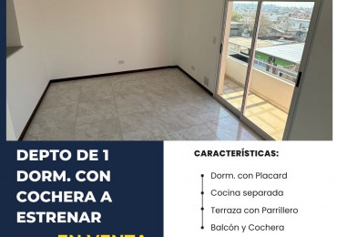 Depto. de un dormitorio con cochera en Barrio Don Bosco