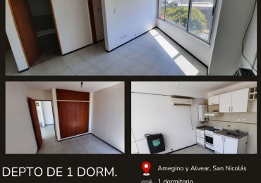 Departamento de un dormitorio en alquiler en Alvear y Ameghino.