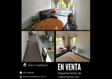  Departamento de 1 dormitorio en Roca y Garibaldi