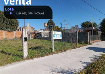 Lote con aptitud comercial sobre Pres. Illia 