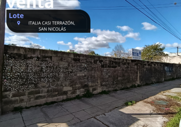 Excelente Lote de 400 mt² ubicado en calle Italia.